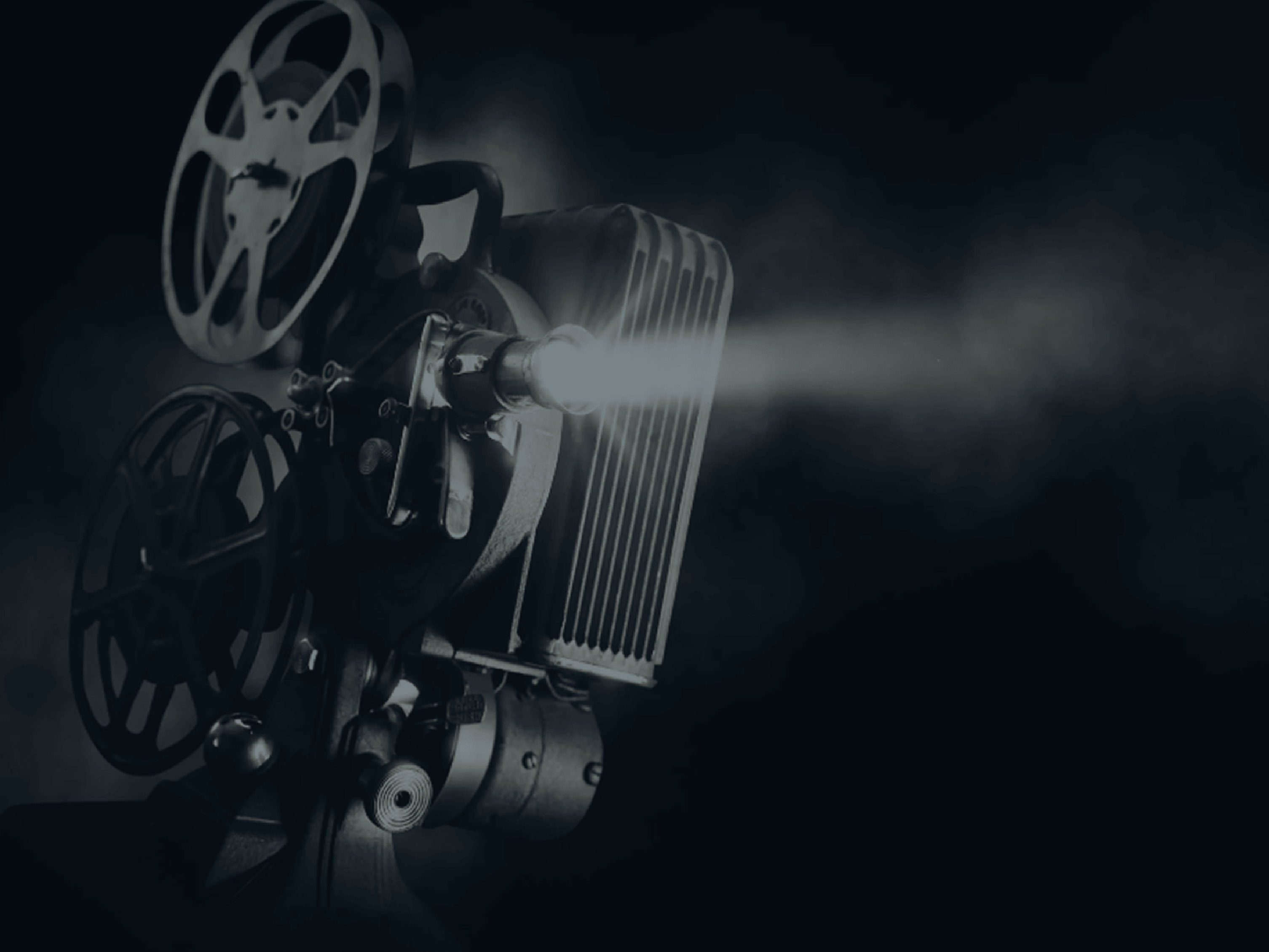 A website mockup displaying the custom designed home screen of the Guerrilla VFX website.